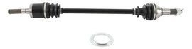 All Balls heavy duty front axle with six ball design, showcasing metal construction and durability for off-road or motorcycle use.