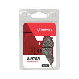 Brembo Prime Sa brake pads in sintered material with Brembo branding, designed for high-performance braking systems.