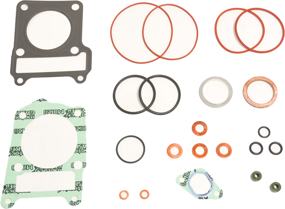 Athena Top End Gasket Kit for Yamaha 69-0603, includes seals and gaskets for engine repair, with detailed components laid out.