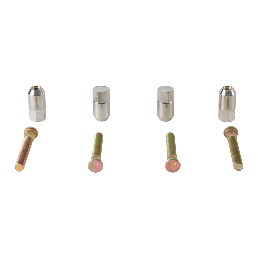 All Balls Wheel Stud Kit 28-51108 with metal wheel studs and fittings for motorcycle wheel assembly.