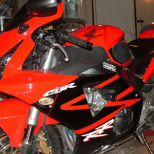 Load image into Gallery viewer, Black Shogun Industries Frame Sliders for motorcycles, body protection with durable construction and mounting hardware visible in the image.