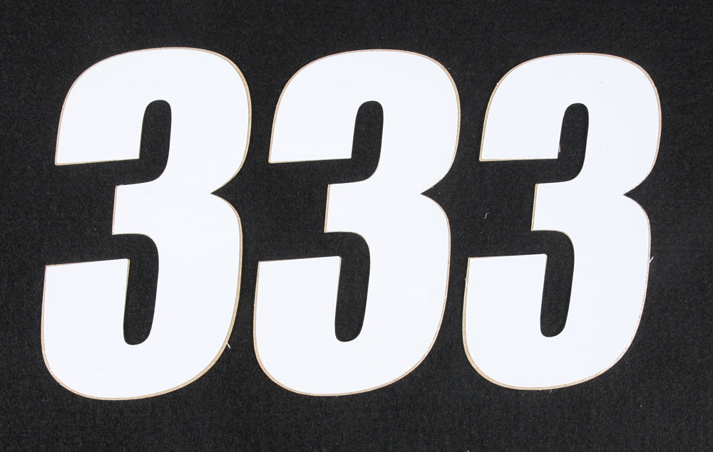 DCOR Number 3 White 4-inch uncategorized item, showing three white components in a pack.