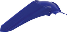 Load image into Gallery viewer, Blue Acerbis rear fender for motorcycles, showing the curved plastic design and branding on the side.