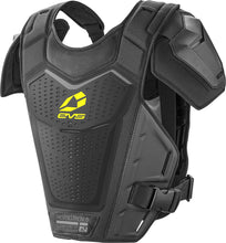 Load image into Gallery viewer, EVS Revo 5 Roost Guard in black, large/x-large size, designed for motocross and dirt bike protection.