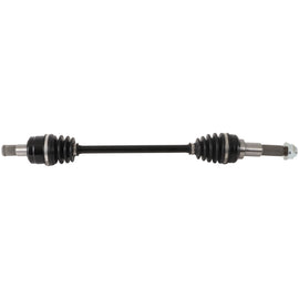 All Balls heavy-duty front axle with six ball bearings, designed for durability and performance in off-road or motorcycle applications.