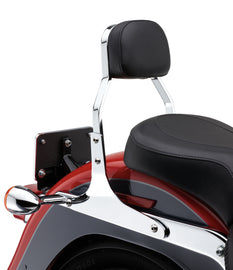 Chrome Cobra Mini Sissy Bar body part for Harley models from 2000-2006, with sleek design and mounting hardware visible.
