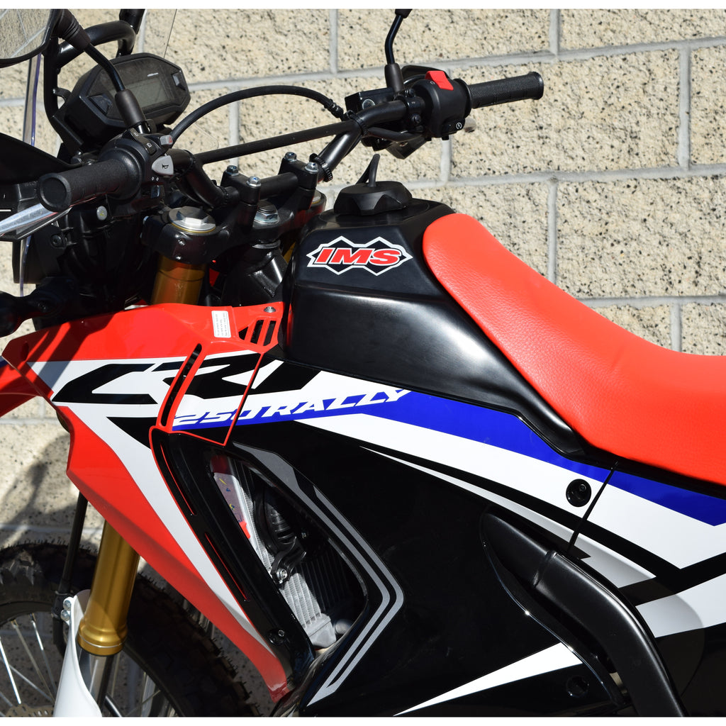 IMS Fuel Tank Natural 3.5 Gal with durable plastic construction, designed for efficient fuel storage and easy installation.