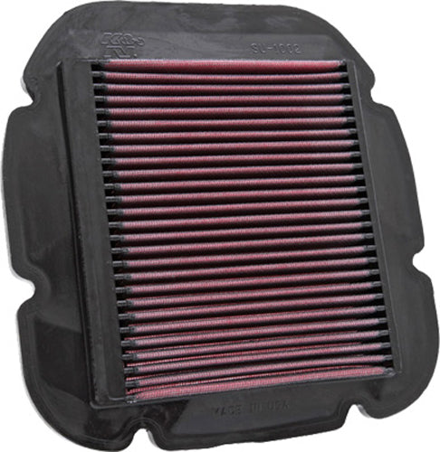 K&N Air Filter 761002 for vehicles, washable and reusable air filter with pleated cotton media and rubber frame.