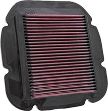 Load image into Gallery viewer, K&amp;N Air Filter 761002 for vehicles, washable and reusable air filter with pleated cotton media and rubber frame.