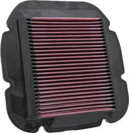 K&N Air Filter 761002 for vehicles, washable and reusable air filter with pleated cotton media and rubber frame.