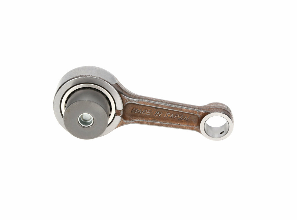 ProX Racing Parts engine connecting rod kit for Kawasaki models, featuring metal rods with precise machining and brand markings.
