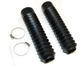 K&S Technologies suspension fork boots, pair, black rubber covers for motorcycle forks, durable protective gear