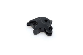Black PUIG lever adapter clutch for motorcycle, showing detailed close-up of the lever attachment and textured surface.