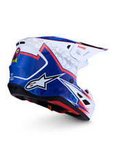 Charger l'image dans la galerie, S M7 Blaster Helmet Ece06/Dot Wht/Blue/Red Glossy Lg