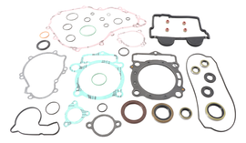 Vertex Complete Gasket Set with Oil Seals, including various gaskets and seals for engine maintenance, displayed on a white background.