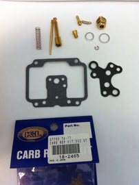 K&L Carburetor Repair Kit 118-2465 for intake, carburetor, and fuel system with various replacement parts and seals.
