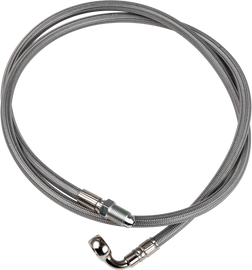 GALFER stainless steel clutch control line, 17-9410, for motorcycle clutch systems, featuring durable braided steel construction.