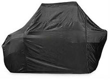 Load image into Gallery viewer, Dowco Guardian Ez Zip Storage Cover in black, 115x63x77 inches, designed for protecting outdoor equipment and storage units.