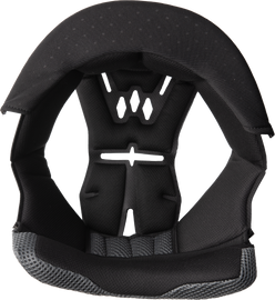 Alpine Star Sm3 Crown Pad XS safety gear cushion in black, featuring adjustable straps and foam padding for helmet comfort.