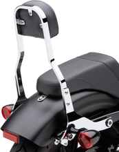 Load image into Gallery viewer, Cobra detachable backrest for Softail bikes, chrome finish, short body style, compatible with 2000-2006 Harley-Davidson models.