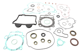 Vertex complete gasket set with oil seals, featuring multiple gaskets and seals for engine repair, shown in the image.