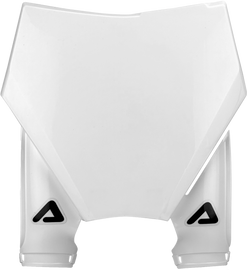 Acerbis white front number plate body for KTM motorcycles, featuring the product number 29831-60002.