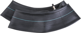 Bridgestone standard motorcycle tube 80/90-21 with valve stem for TR4 tires, showcasing the tube and valve stem details.