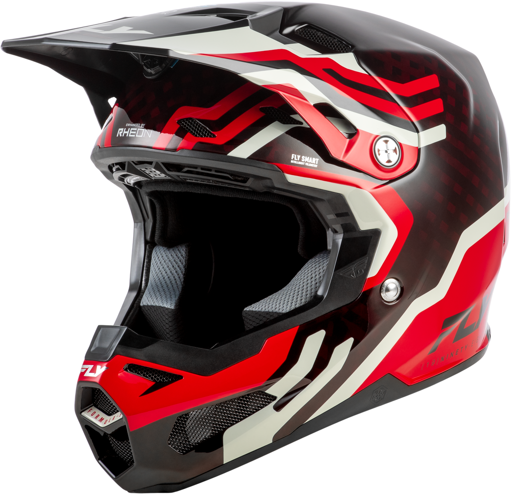 Formula S Carbon Byte Helmet Red Carbon/Red/Grey Xl