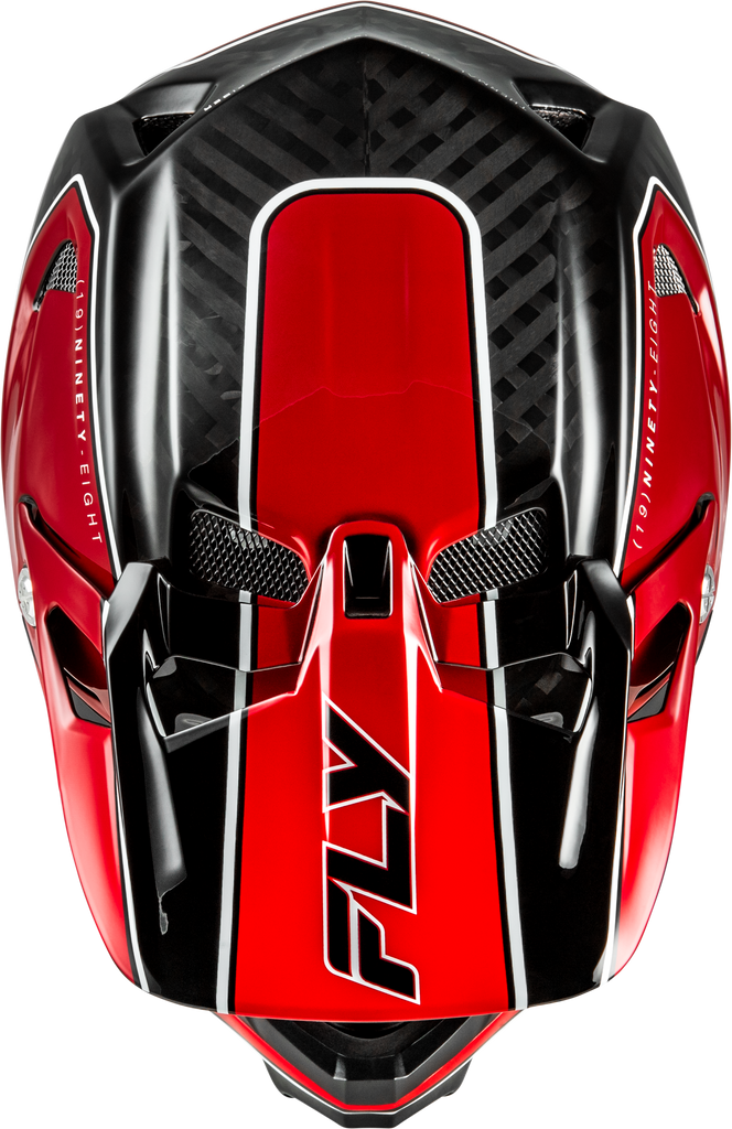 Werx R Flow Carbon Helmet Black Carbon/Red Md