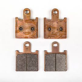 Braking Super Sintered P1r brake pad set for vehicle brakes, branded Braking, showing multiple brake pads with detailed friction surfaces.
