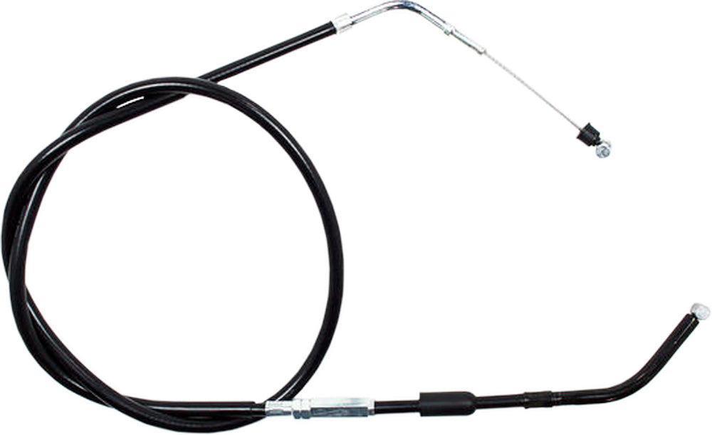 Motion Pro black vinyl clutch cable 70-4232, a durable hydraulic control line with flexible black coating, suitable for motorcycle clutch systems.