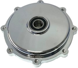 Chrome HardDrive sprocket hub kit for bicycle rear sprockets, featuring durable construction and precise fit.