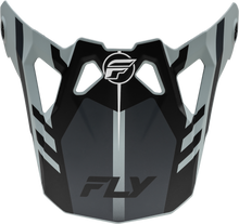 Load image into Gallery viewer, Fly Racing Formula CP Krypton helmet visor in matte grey and black, designed for motocross helmets.