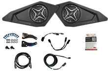 Load image into Gallery viewer, SSV Works front door speakers with SSV A-Spec speakers installed in vehicle door panel for enhanced audio.