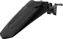 Black Polisport Plastics off-road rear fender with mounting points for motorcycle or dirt bike, part number 64-58617.