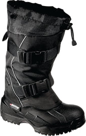Black Baffin Inc Impact Boots in size 12, showing the sturdy exterior and rugged sole for outdoor winter wear.
