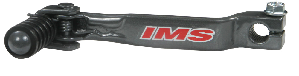IMS Folding Shift Lever for foot controls, model 56-9109, shown in a close-up view highlighting its foldable design and sturdy metal construction.