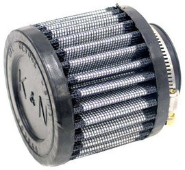 K&N Air Filter 62-0145 showing a close-up of the reusable cotton air filter with metal mesh frame