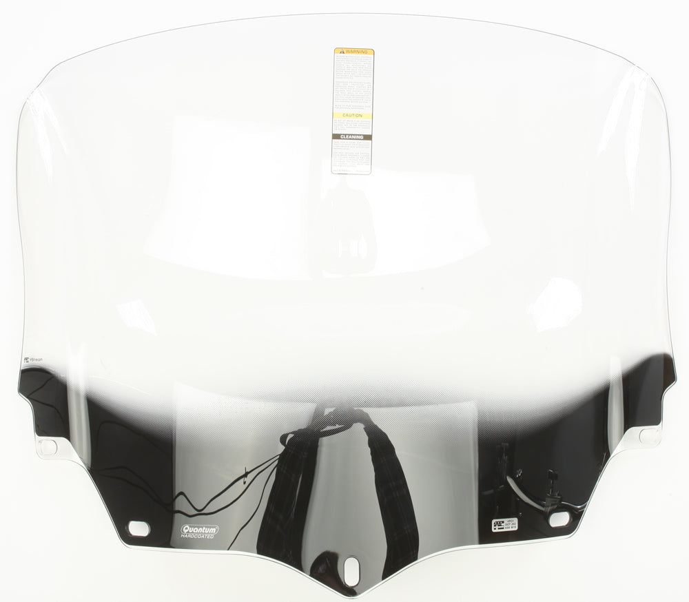 Clear National Cycle Vstream windshield for motorcycle, showcasing the large curved transparent screen against a neutral background.