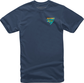 Alpine Star Racing T-Shirt in navy, medium size, featuring racing design and branding on the front.