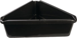 MIDWEST CAN 7.5qt triangle drain pan, durable tools for automotive and maintenance use, shown with sturdy plastic construction.