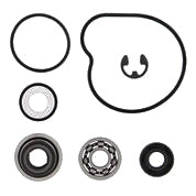 Vertex Water Pump Rebuild Kit 680-1928 for engine, showing parts and components laid out on a clean surface.