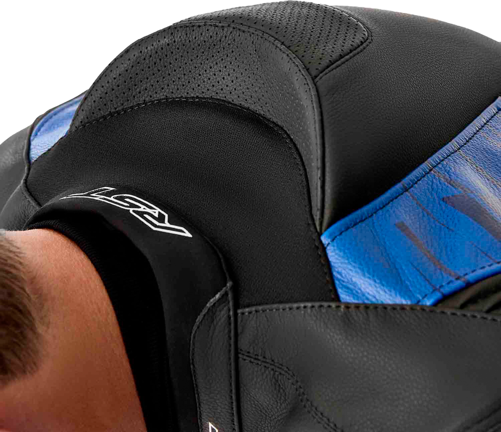 Tractech Evo D3o Jacket Blk/Blue Leather 2x