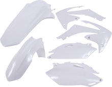 Load image into Gallery viewer, Acerbis white plastic kit with multiple panels and parts, displayed on a plain background, designed for motorcycle or dirt bike repair.