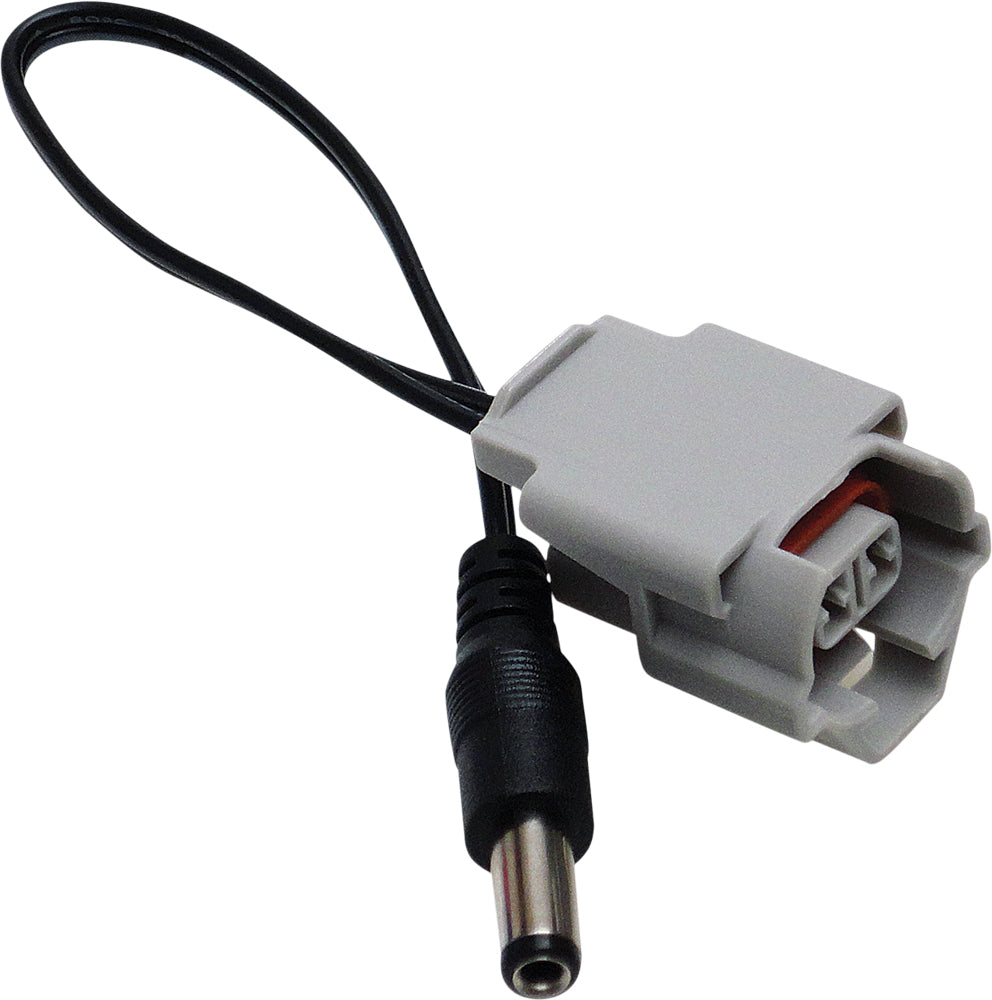 Motion Pro Nd Fuel Injector Cleaner Pigtail tool for fuel injector cleaning, featuring a black connector and wiring.