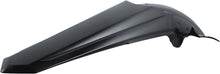 Charger l'image dans la galerie, Black Acerbis rear fender for motorcycles, featuring a sleek design and durable plastic construction.
