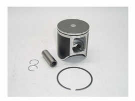 Namura flat top piston kit for Honda 184-10000C with 53.96mm size and +0.02 oversize, includes piston components for engine rebuild