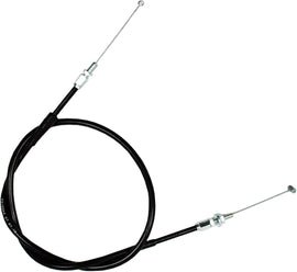 Motion Pro black vinyl throttle pull cable with metal fittings, designed for motorcycle control lines.