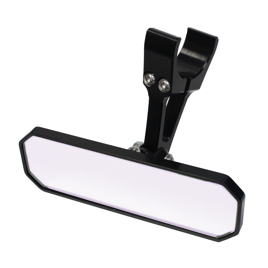 ModQuad off-road rear view mirror with 1.25-inch clamp, black finish, designed for ATV or UTV side mirrors.