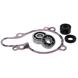 Hot Rods Water Pump Kit for Kawasaki 421-W0074 engine showing the water pump components and hardware assembly.